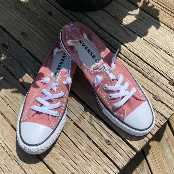 BRAND NEW Converse All Stars. Peachy pink. Slip on. Size 8.5 Canvas. - Picture 2 of 6
